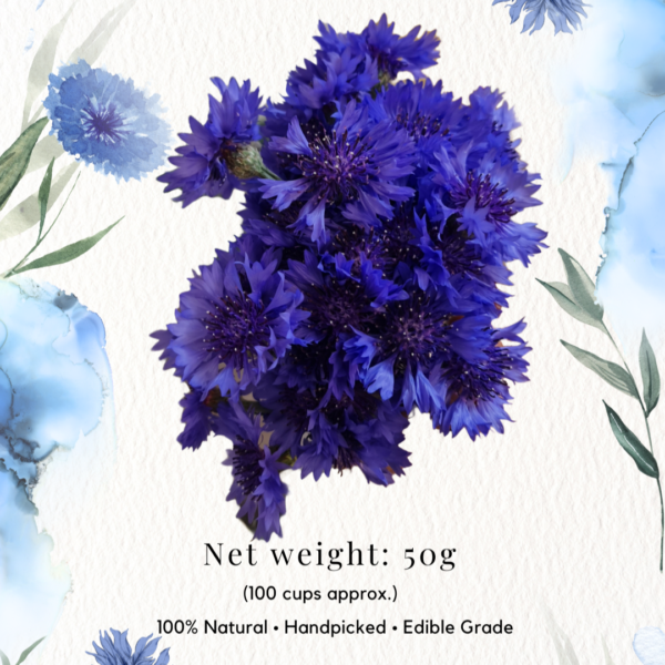 Blue Cornflower Petals